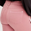 Jeans slim 5 poches vieux rose femme