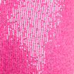 Pull manches longues avec sequins rose fushia femme