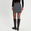Jupe trap&egrave;ze noir femme