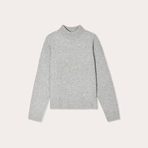 pull col montant gris fonce femme Pull col montant gris foncé femme