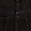 Bermuda large en jean denim noir femme