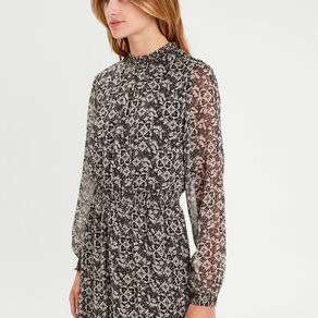 robe evasee taille smockee noir femme Robe évasée taille smockée noir femme