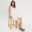 Veston sans manches blanc femme