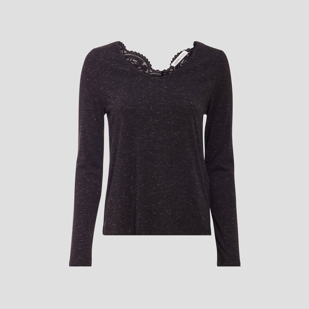 T-shirt manches longues noir femme