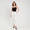 Débardeur détails noeuds noir femme