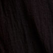 Chemise droite pliss&eacute;e manches courtes noir femme