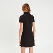Robe trapèze zippée noir femme
