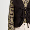 Gilet sans manches polaire noir femme