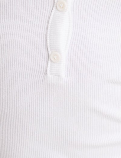 T-shirt manches longues blanc femme