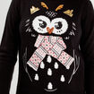 Pull manches longues noir femme