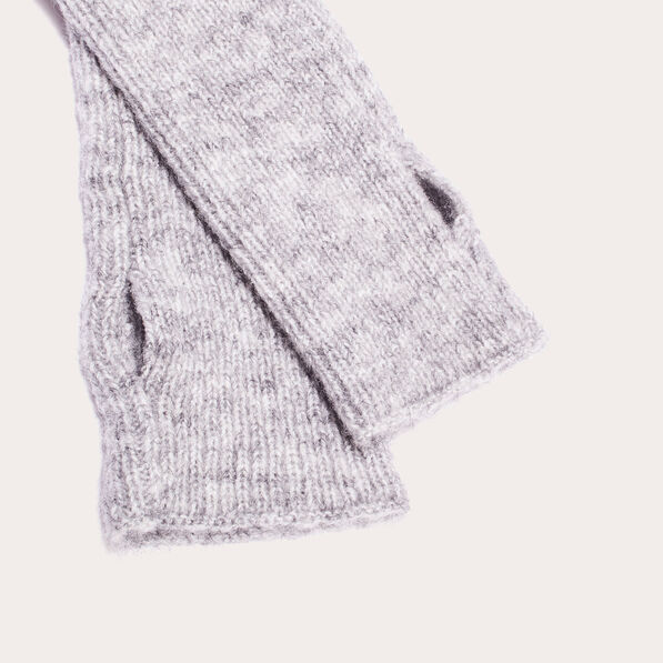 Mitaines longues gris clair femme
