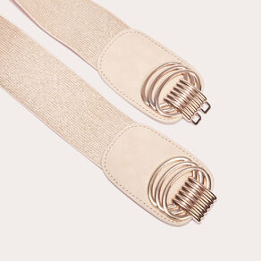 ceinture elastiquee large couleur or femme Ceinture élastiquée large couleur or femme