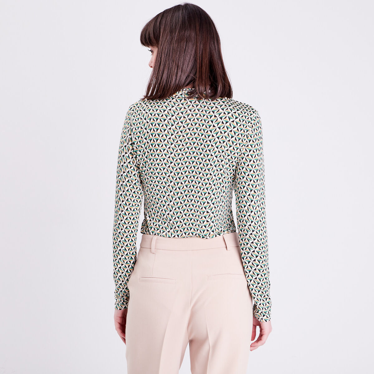 Blouse Charlotte - manches longues blanc femme