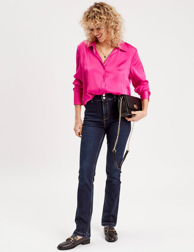 Jeans regular stretch denim brut femme