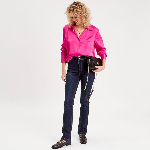 jeans regular stretch denim brut femme Jeans regular stretch denim brut femme