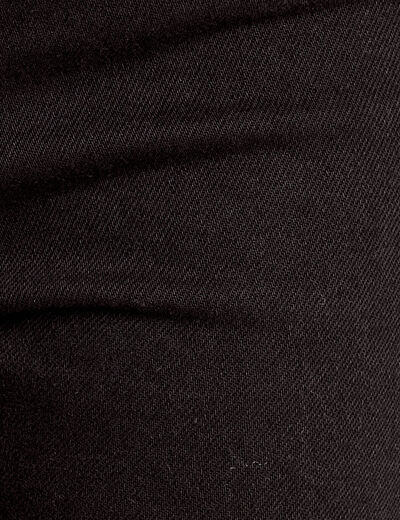 Jeans mom slim stretch denim noir femme