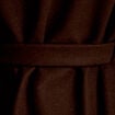 Poncho en fausse fourrure marron fonc&eacute; femme