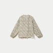 Blouse droite manches longues blanc femme