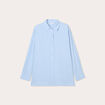 Chemise manches longues bleu femme