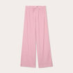 Pantalon large fluide rouge fonc&eacute; femme