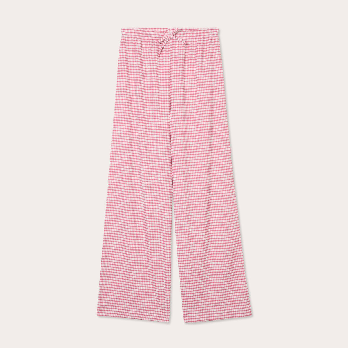 Pantalon large fluide rouge fonc&eacute; femme