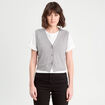 Gilet sans manches gris foncé femme