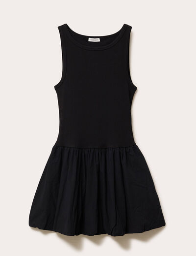 Robe boule 2 en 1 noir femme