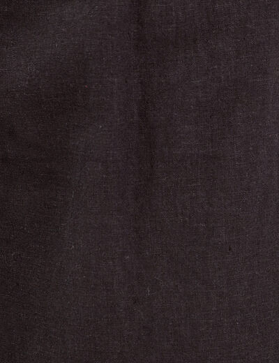 Pantalon large contenant du lin noir femme