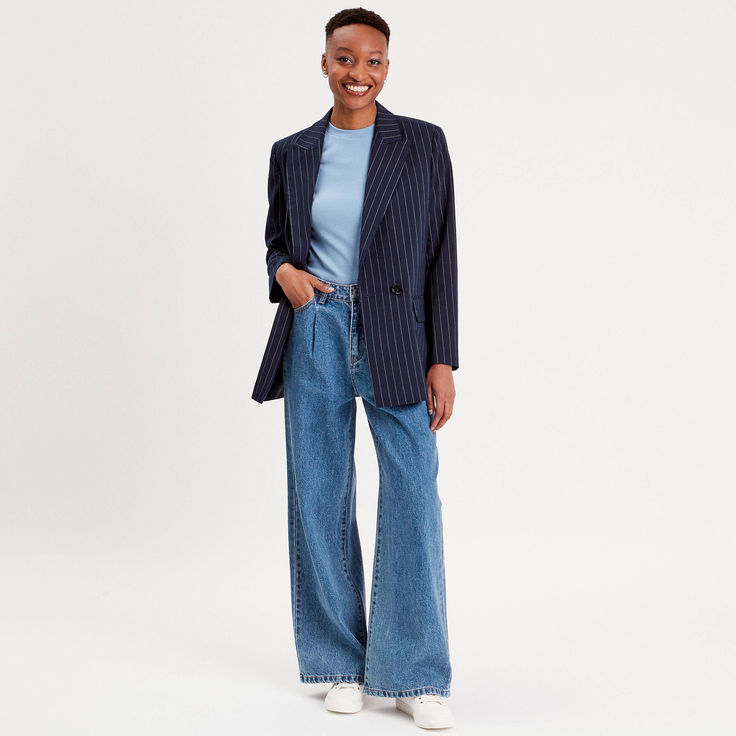 Jeans flare taille 2025 haute