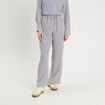Pantalon large bleu marine femme