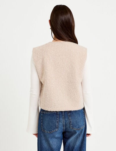 Gilet sans manches sable femme