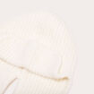 Bonnet avec cordons ecru femme