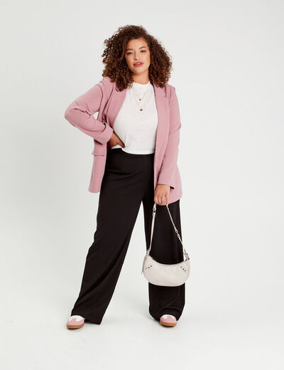 Pantalon large noir femme