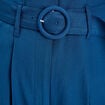 Combinaison pantalon ceintur&eacute;e bleu marine femme