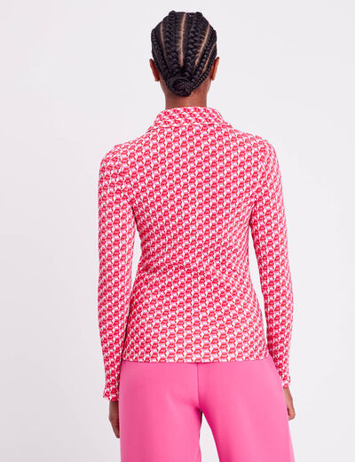 Chemisier manches longues blanc femme