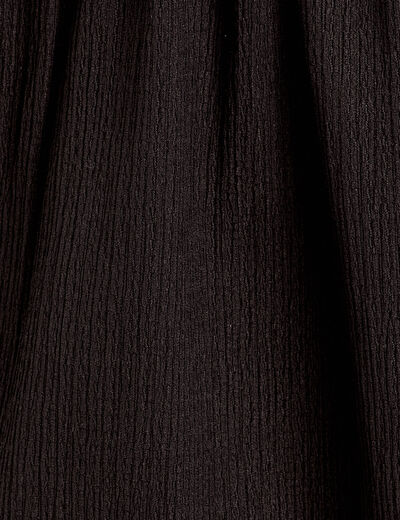 Blouse manches longues noir femme
