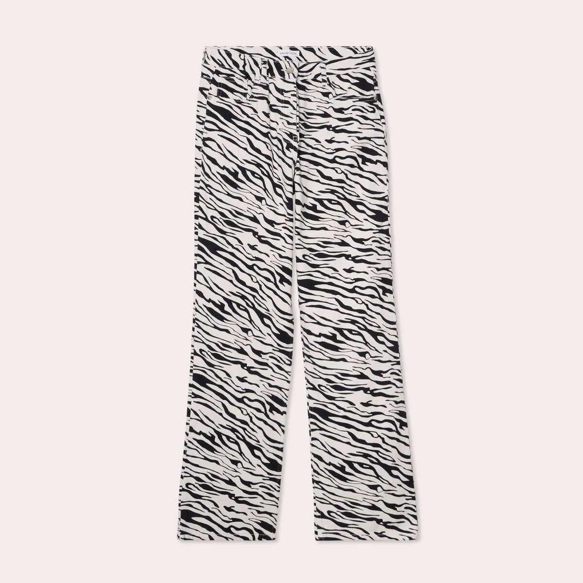 Pantalon large blanc femme