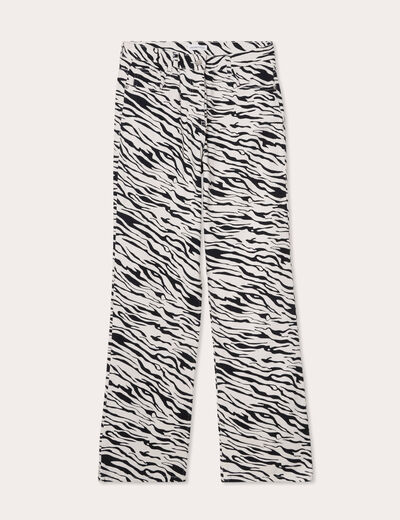 Pantalon large blanc femme