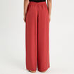 Pantalon large fluide vieux rose femme