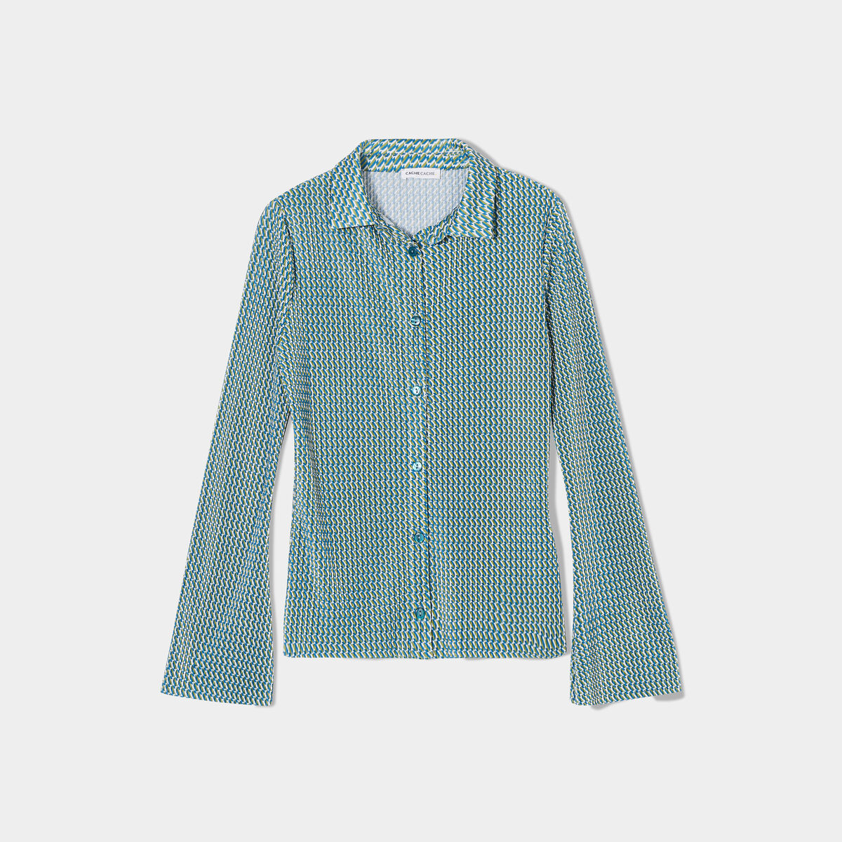 Chemise manches longues blanc femme