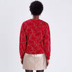 Sweat manches longues rouge femme
