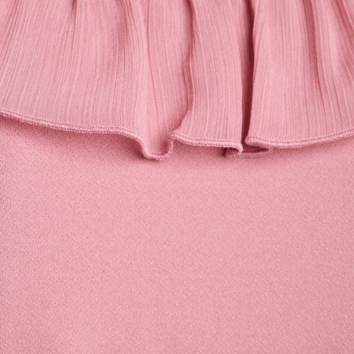 Débardeur sans manches volants vieux rose femme