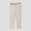 Pantalon chino slim 7/8ème blanc femme