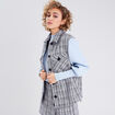Veste droite sans manches beige femme