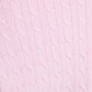 Pull manches longues col polo rose clair femme