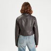 Veste biker simili cuir noir femme
