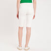 Pantacourt blanc femme