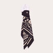 Foulard carré noir femme