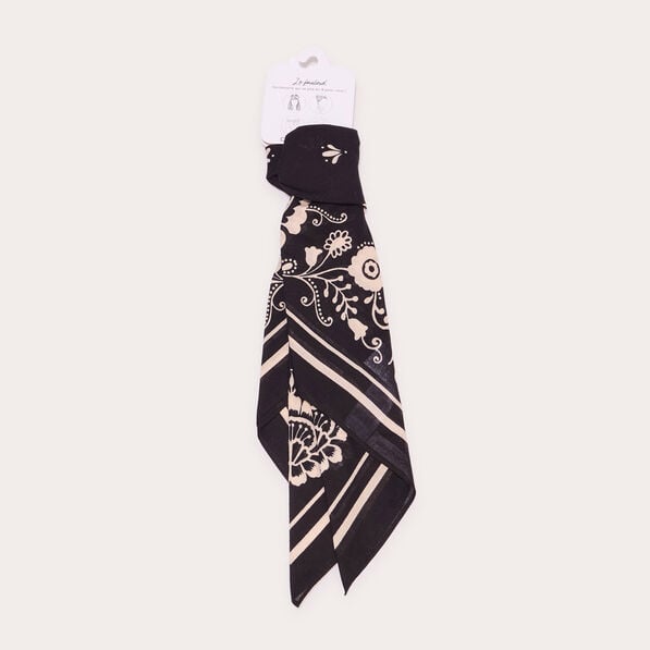 foulard carre noir femme Foulard carré noir femme