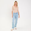 T-shirt thermique manches courtes sable femme